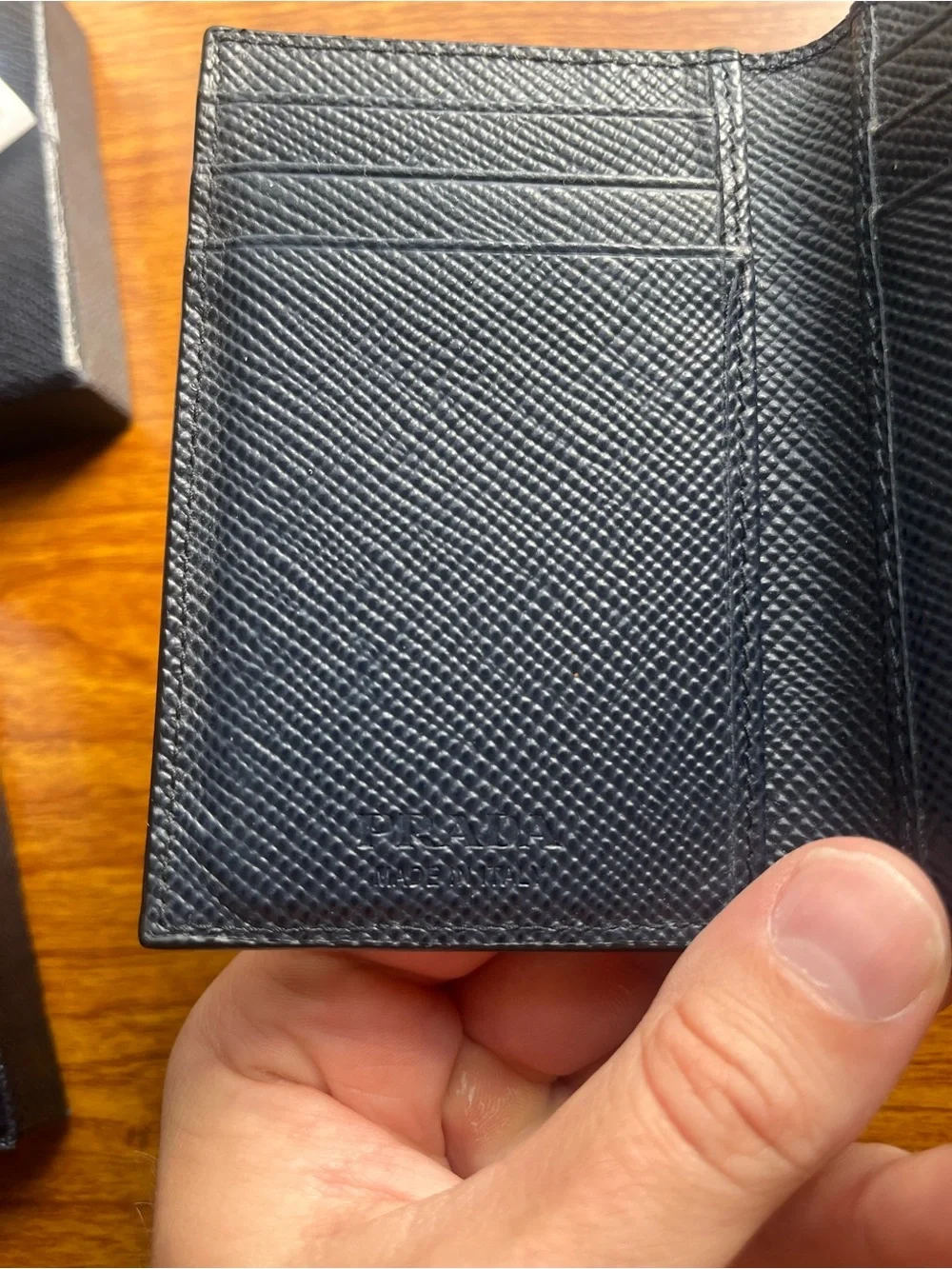 NWT Prada Saffiano Leather Card Holder